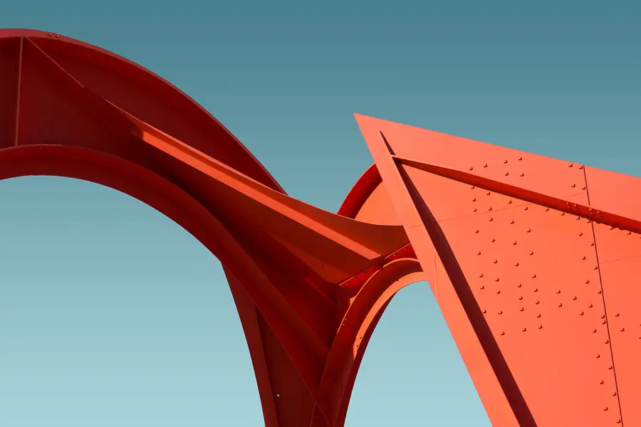 Architectural detail against a clear sky